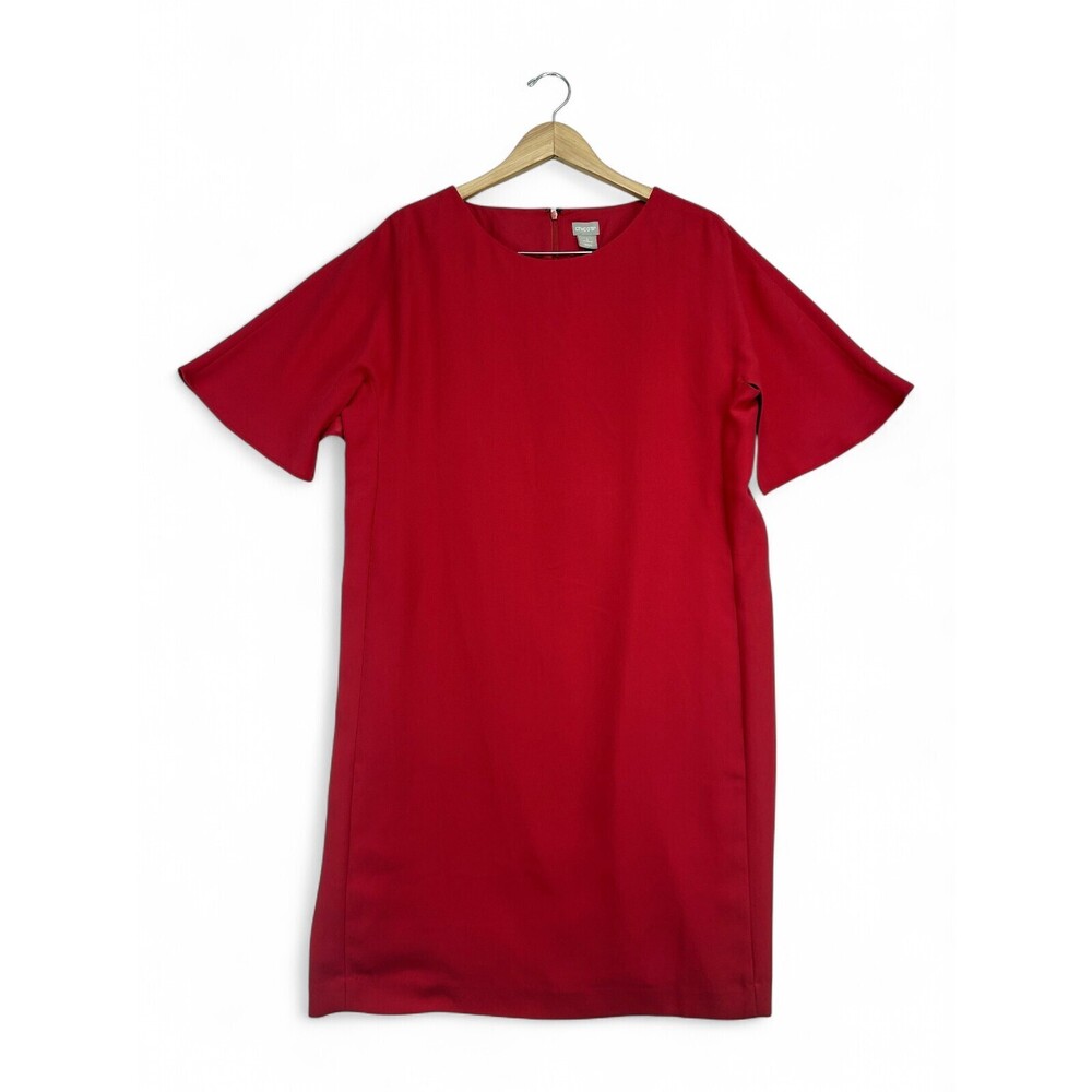 Chico's Plus Size 16 Red Midi Shift Dress